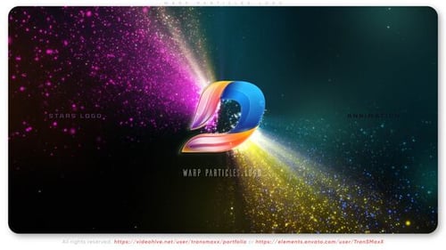 Download Warp Particles Logo After Effect Template