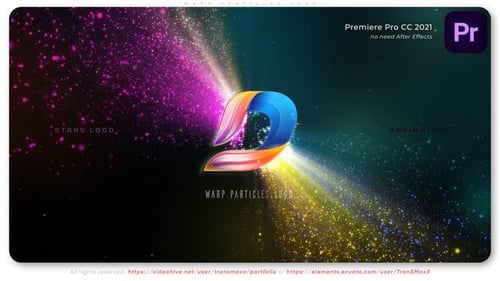 Download Warp Particles Logo Premiere Pro Template