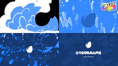 Download Water Wave Logo for FCPX Apple Motion Template