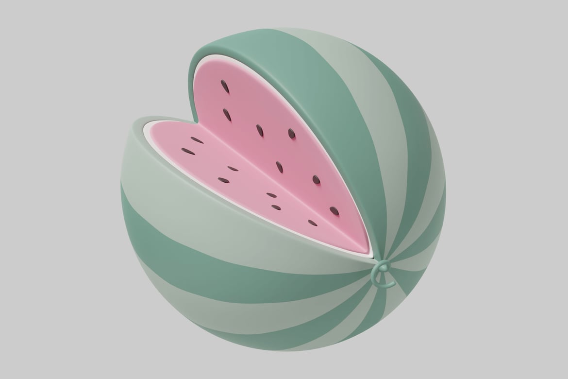 Download Watermelon. 3D Model