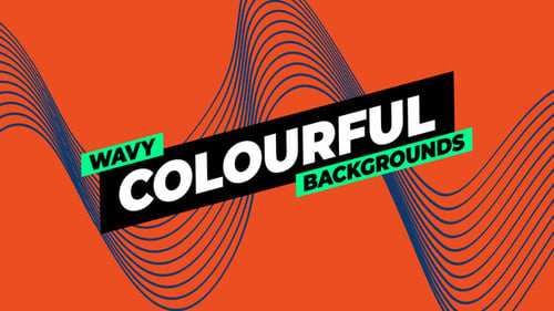 Download Wavy Colourful Backgrounds After Effect Template