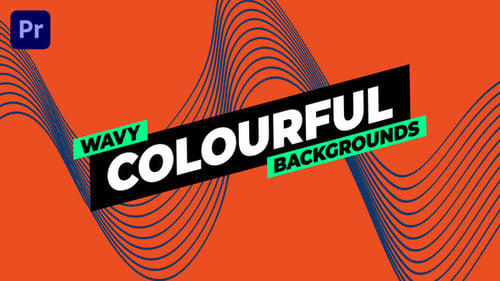 Download Wavy Colourful Backgrounds Premiere Pro Template