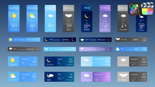 Download Weather Bars for FCPX Apple Motion Template