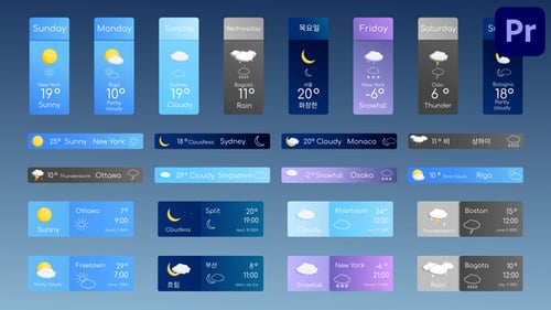 Download Weather Bars for Premiere Pro Premiere Pro Template