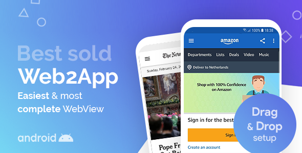 Download Web2App - Quickest Feature-Rich Android Webview Android Templates