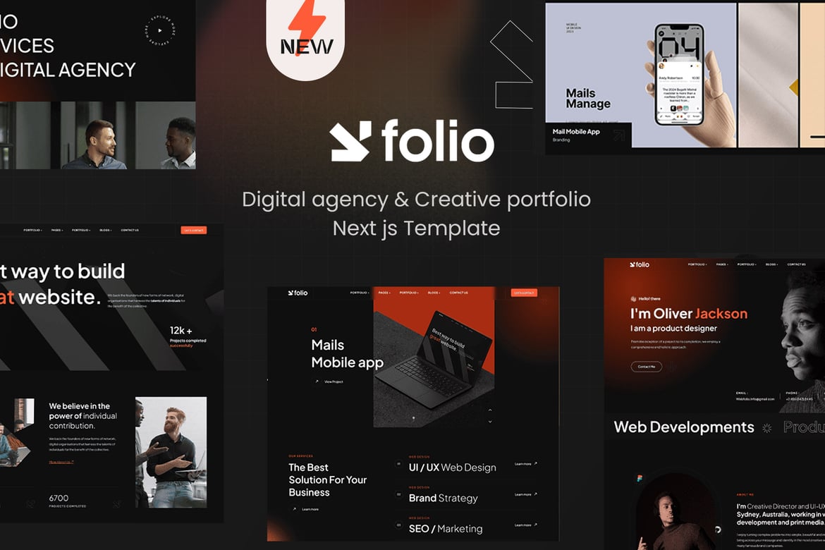 Download Webfolio - Creative Portfolio Next-js Template