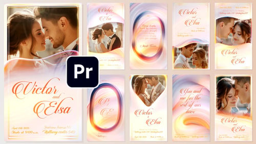 Download Wedding Invitation Instagram Reels Stories Premiere Pro Template