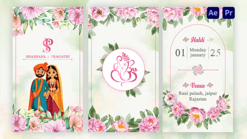 Download Wedding Invitation invitation After Effect Template