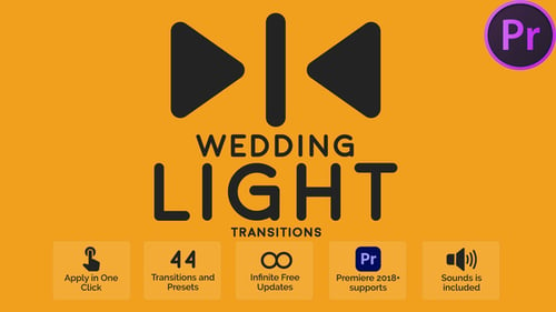 Download Wedding Light Transitions for Premiere Pro Premiere Pro Template