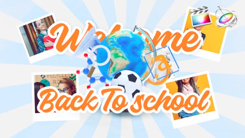 Download Welcome Back to School Intro Apple Motion Template