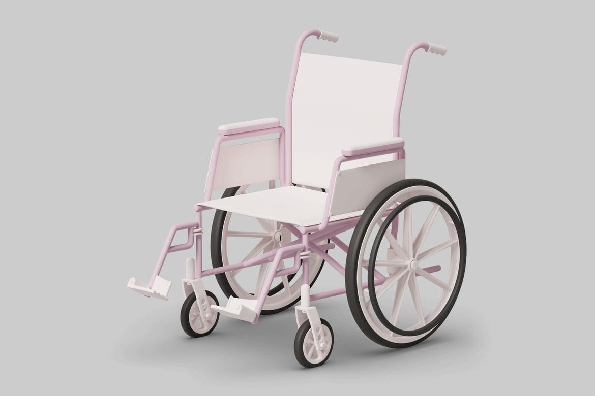 Download Wheelchair 3D Model