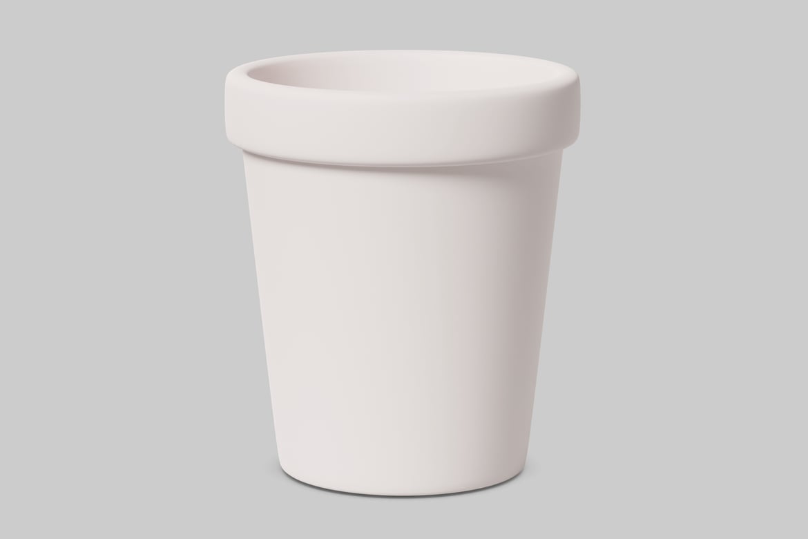 Download White cylindrical container. 3D Model