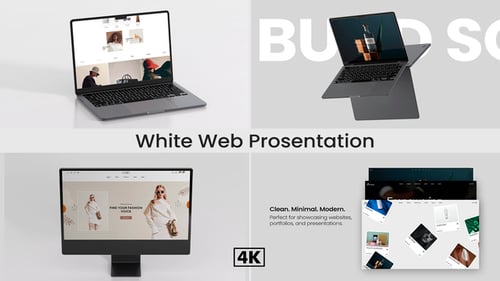 Download White Web Presentation | Laptop Mockup After Effect Template