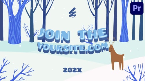 Download Winter Forest Logo | Premiere Pro MOGRT Premiere Pro Template