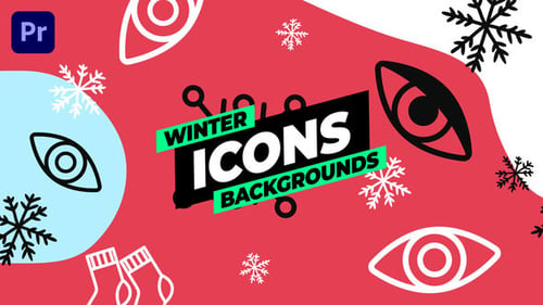 Download Winter Icons Backgrounds Premiere Pro Template