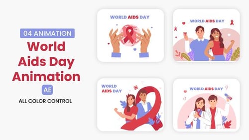 Download World AIDS Day Illustration After Effect Template