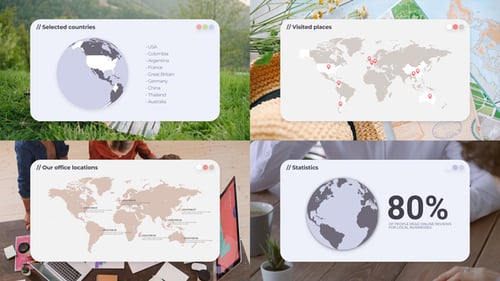 Download World Map Location Premiere Pro Template