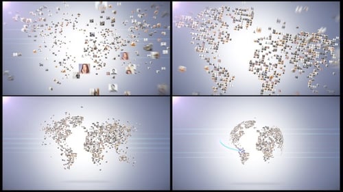 Download World Map Multi Photo Logo Apple Motion Template