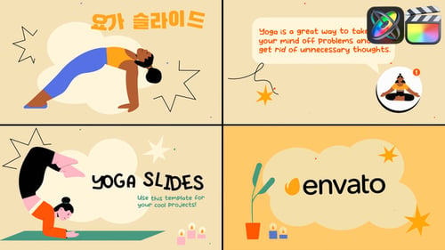 Download Yoga Explainer Scenes for FCPX Apple Motion Template