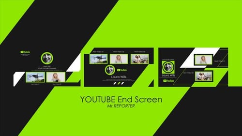 Download Youtube Channel End Screen Ver 5 After Effect Template