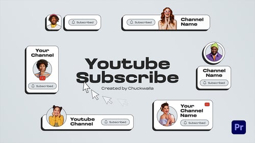 Download Youtube Subscribe Premiere Pro Template