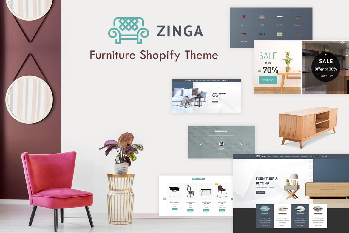 Download Zinga | Furniture Shopify Theme