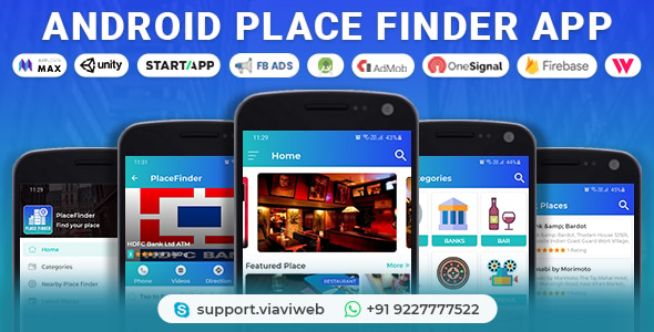 Download Android Place Finder (Near Me,Tourist Guide,City Guide,Explore Location, Admob with GDPR)