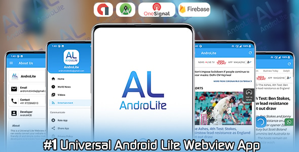 Download AndroLite - Easy Configurable Android WebView App Template