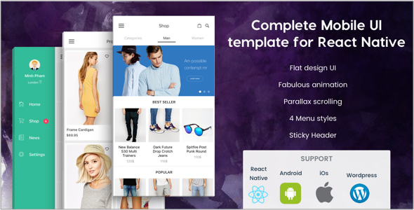 Download BeoStore - Complete Mobile UI template for React Native