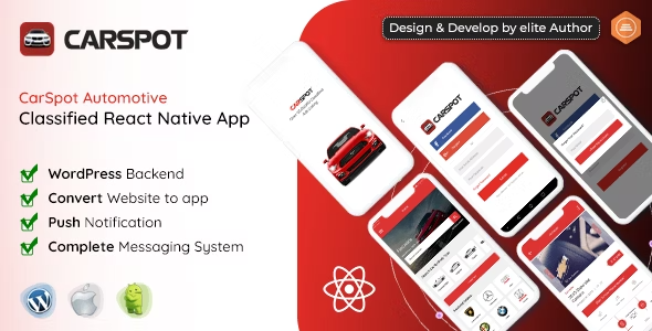 Download CarSpot – Dealership Classified React Native App