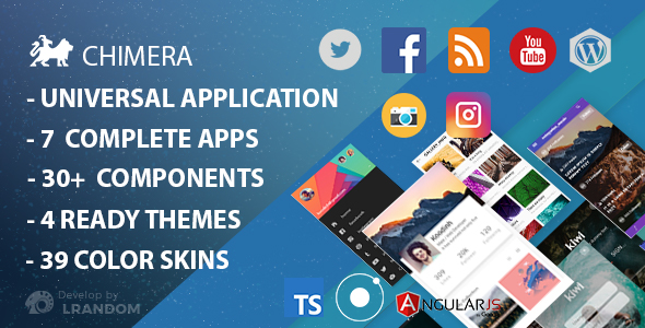 Download Chimera - Full Multi-Purpose Ionic 3 App, Theme, Component