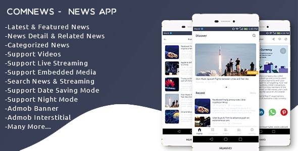 Download ComNews -  Android News App with Admin Panel