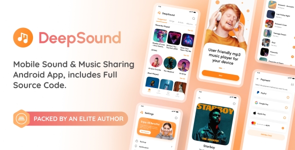 Download DeepSound Android- Mobile Sound & Music Sharing Platform Mobile Android Application