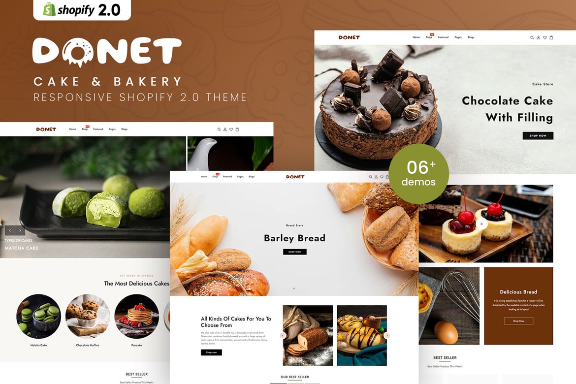 Download Donet - Cake & Bakery Responsive Shopify 2.0 Theme