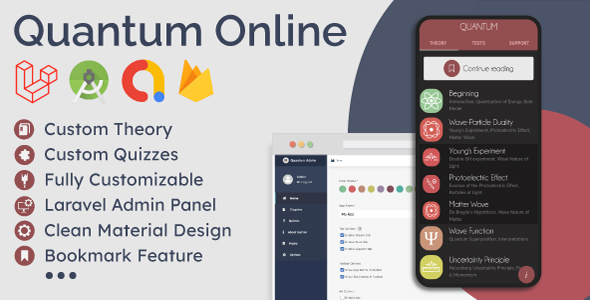 Download Educational App (Theory & Quizzes) + Admin Panel