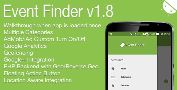 Download Event Finder Full Android Application v1.8