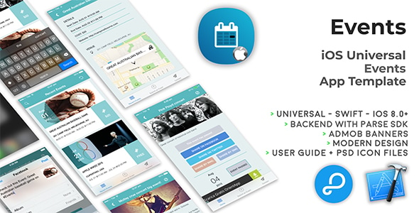 Download Events | iOS Universal Events App Template (Swift)