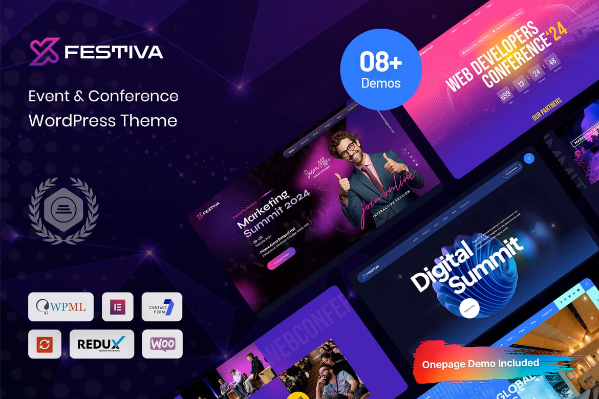 Download Festiva - Event & Conference WordPress Theme