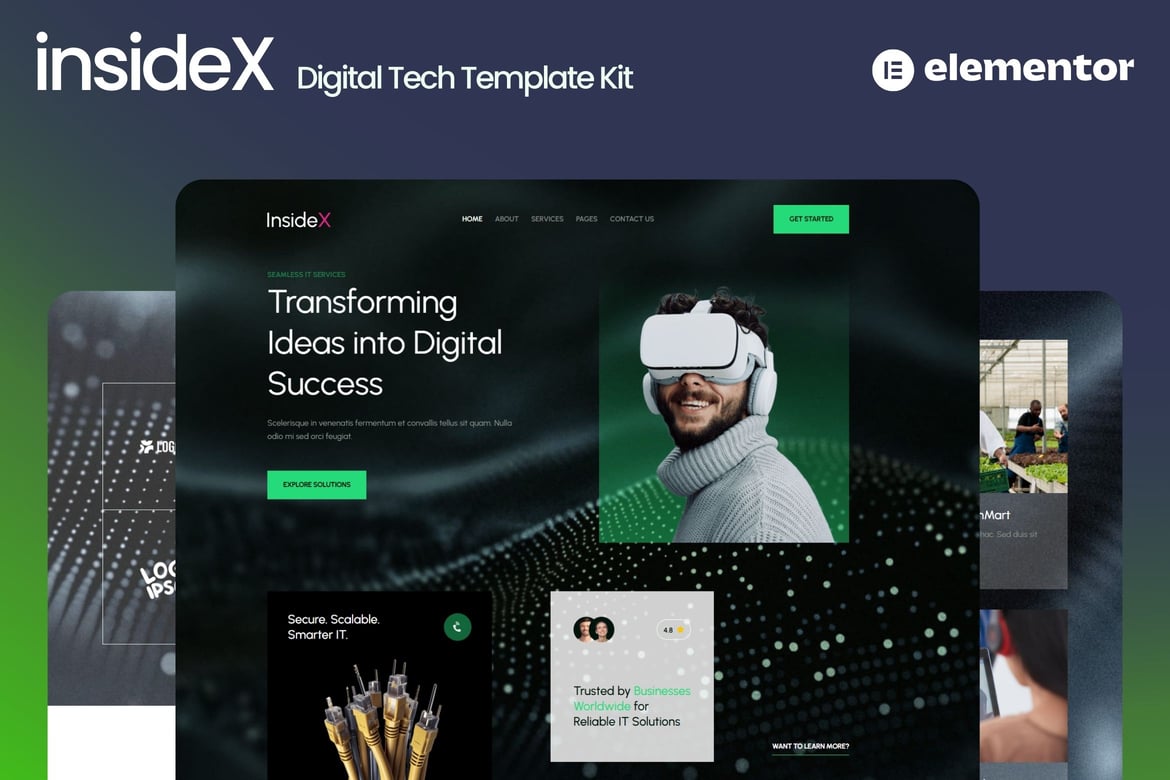 Download InsideX - IT Solution & Service Elementor Template Kits