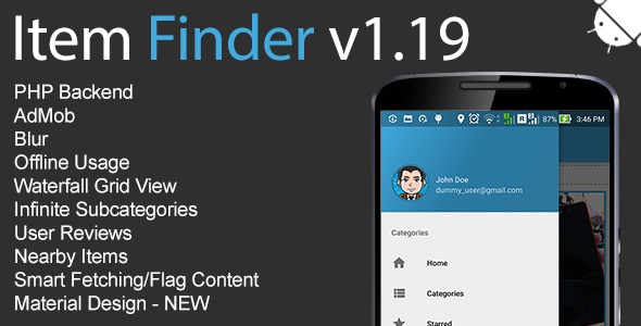 Download Item Finder MarketPlace Full Android Application v1.19