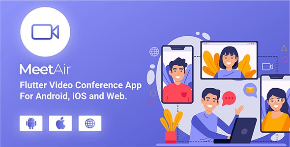 Download MeetAir - iOS and Android Video Conference App for Live Class, Meeting, Webinar, Online Training