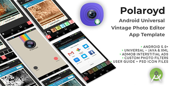 Download Polaroyd | Android Universal Photo App Template