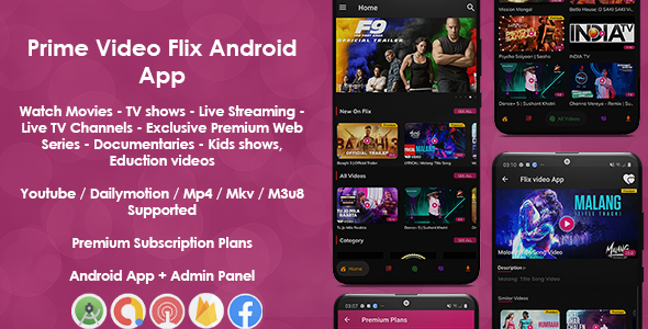 Download Prime Video Flix App: Movies - Shows - Live Streaming - TV - Web Series - Premium Subscription Plan