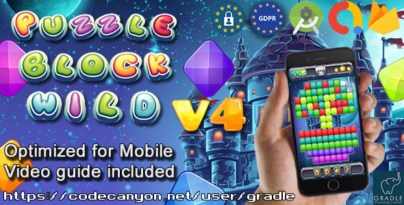 Download Puzzle Block Wild V4 (Admob + GDPR + Android Studio)