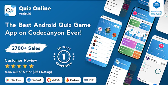 Download Quiz Online | Trivia Quiz | Android Quiz Game + Admin Panel