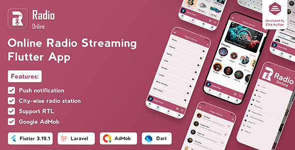 Download Radio Online - Flutter Full App