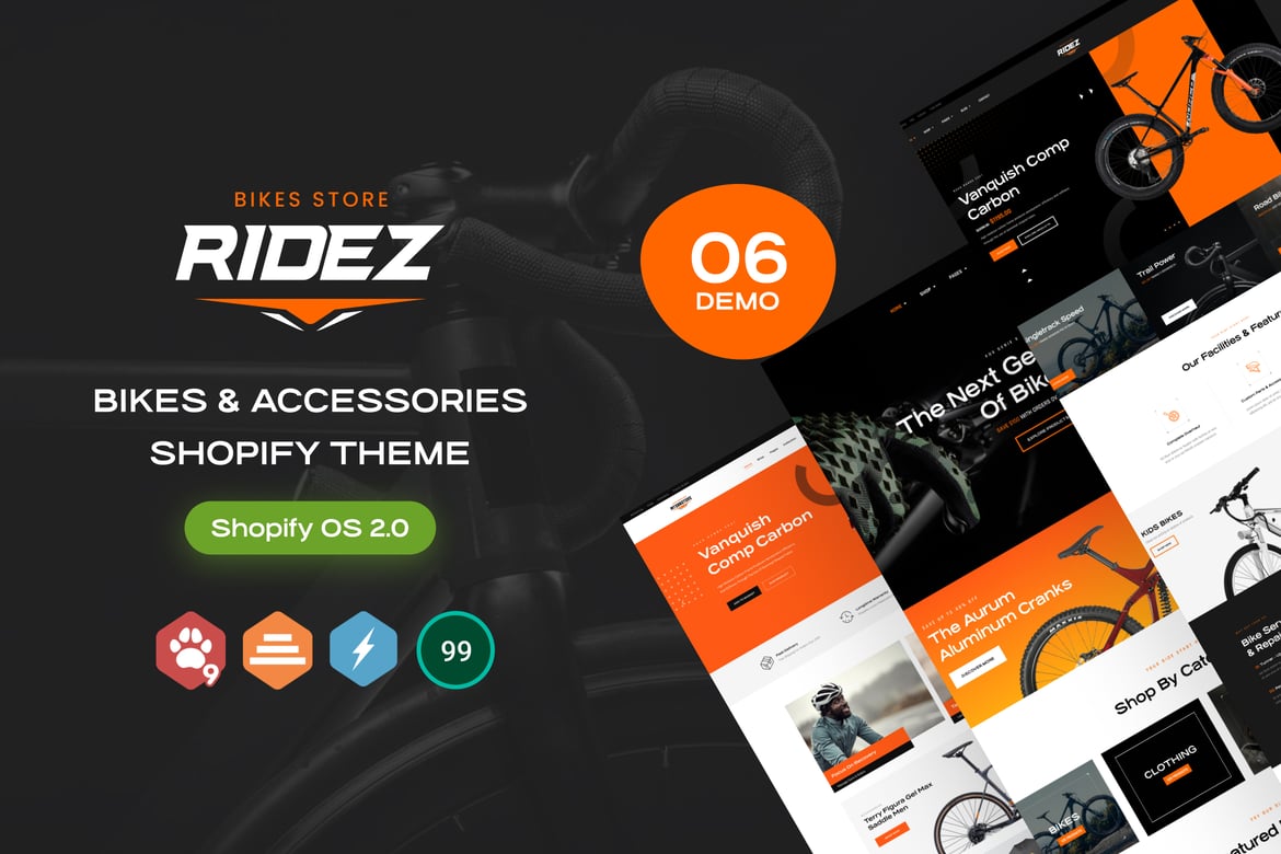 Download Ridez - Bike & Accessories Shopify Theme OS 2.0