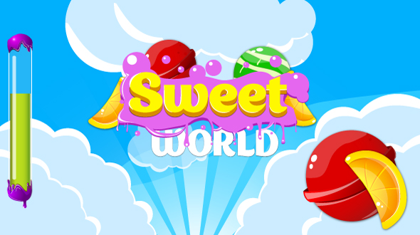 Download Sweet world - HTML5 game. Construct2 (.capx) + mobile