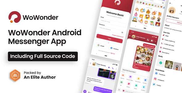 Download WoWonder Android Messenger - Mobile Application for WoWonder Social Script