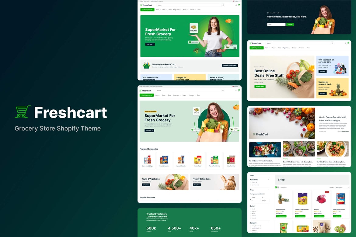 Download Freshcart – Grocery Store Shopify Theme